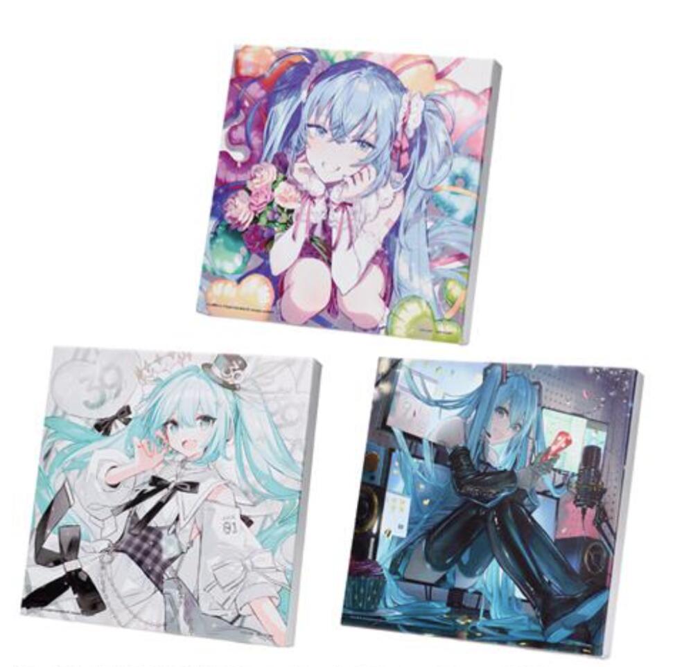 新品　タイトーくじ 初音ミク 39(ミク)の日 記念くじ　C賞：描き下ろしキャンバスボード（全3種）