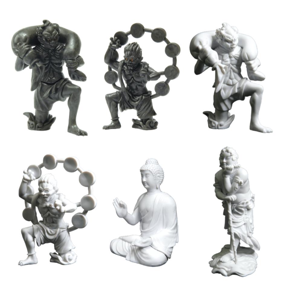 【C】和の心　仏像　伍　6種セット ガチャガチャ カプセルトイ　ターリン・インターナショナルカプセル　ミニチュア