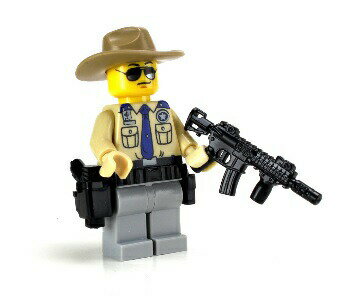 テキサス ハイウェイパトロール 警察官 ミニフィグ カスタムレゴ カスタムパーツ 海外 スワット 特殊部隊 レゴ パーツ フィギュア