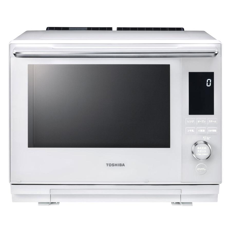 【新品 箱不良・シュリンク破れ品】TOSHIBA 東芝 過熱水蒸気オーブンレンジ 石窯ドーム ER-D3000A-W グランホワイト