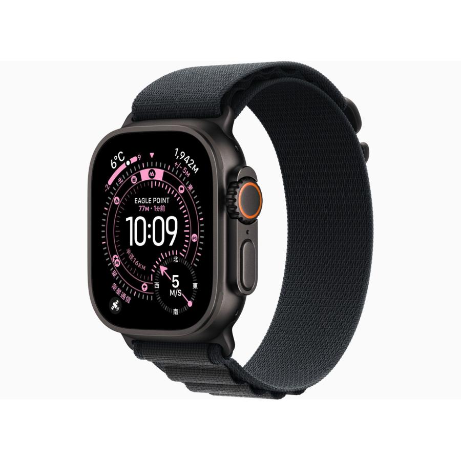 �ڿ��ʡ�Apple Watch Ultra 3 GPS+Cellular��ǥ� 49mm MF0V4J/A �֥�å����֥�å�����ѥ���롼�� M