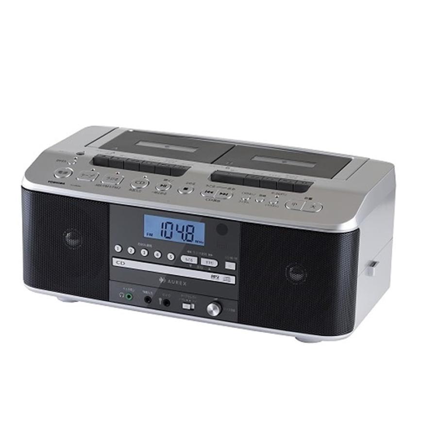 【新品 箱不良・シュリンク破れ品】東芝 TOSHIBA CDラジオカセットレコーダー AUREX TY-CDW991-S シルバー