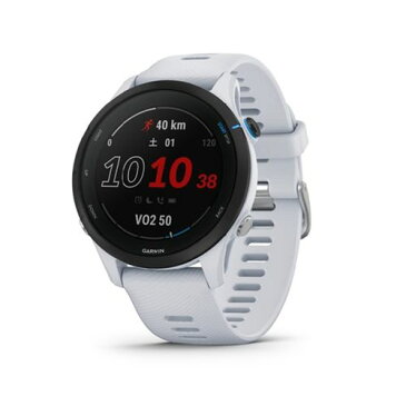 【新品】GARMIN ガーミン スマートウォッチ Forerunner255 Music 010-02641-57 ホワイトストーン