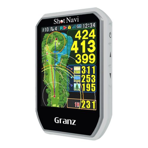 【土日祝発送】【新品】ShotNavi ハンディタイプ GPSゴルフナビ ショットナビ グランツ Shot Navi Granz ホワイト ゴルフ 距離計 ギフト 全世界のゴルフ場対応