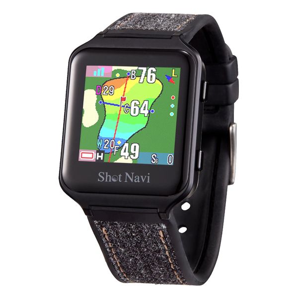 2023年7月発売モデル！  ShotNavi ショットナビ 腕時計型 GPSゴルフナビ AIR EX エアー ブラック