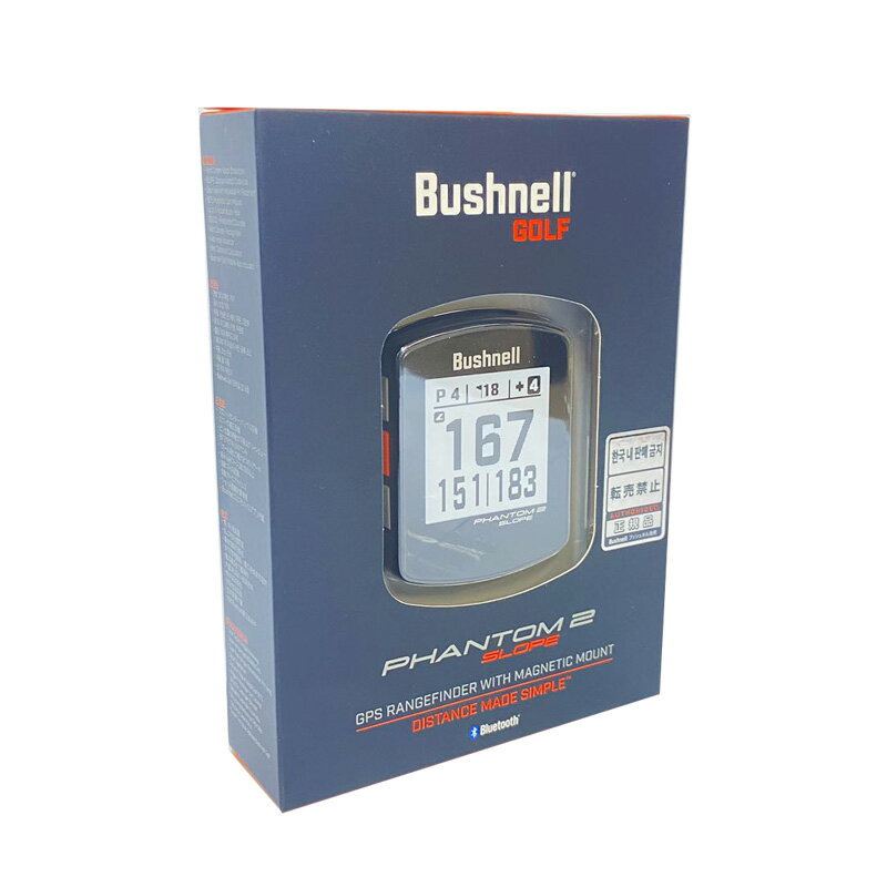 【新品】Bushnell ブッシュネル GPSゴルフナビゲーション ファントム2スロープ ブラック