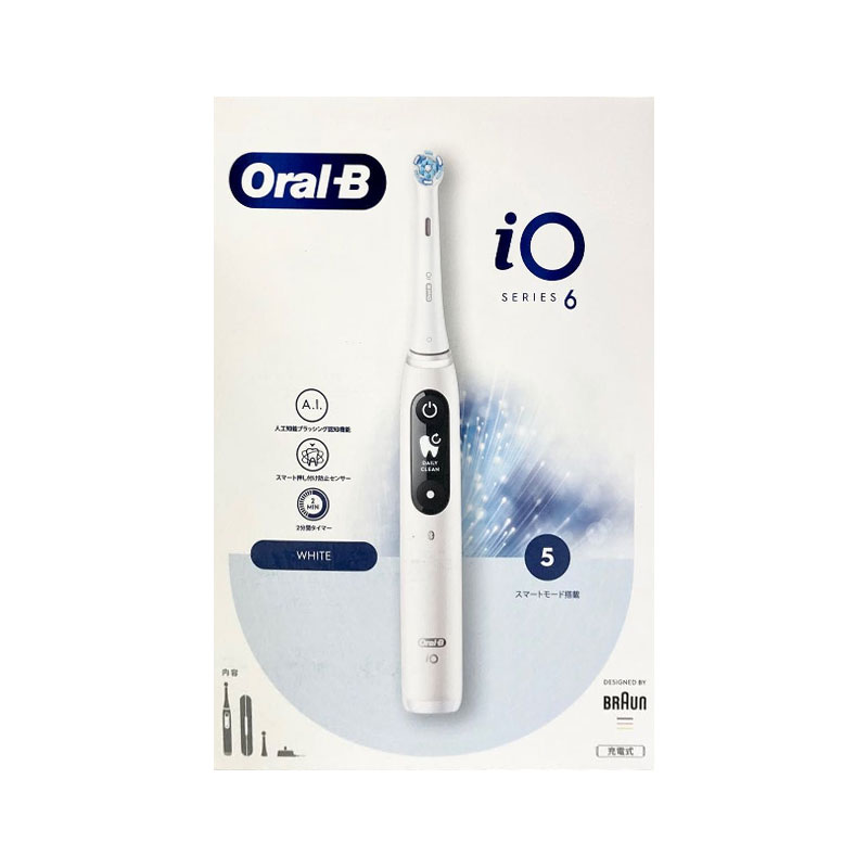 【新品】BRAUN ブラウン 電動歯ブラシ オーラルB iO6 IOシリーズ IOM62I61KWT ホワイト