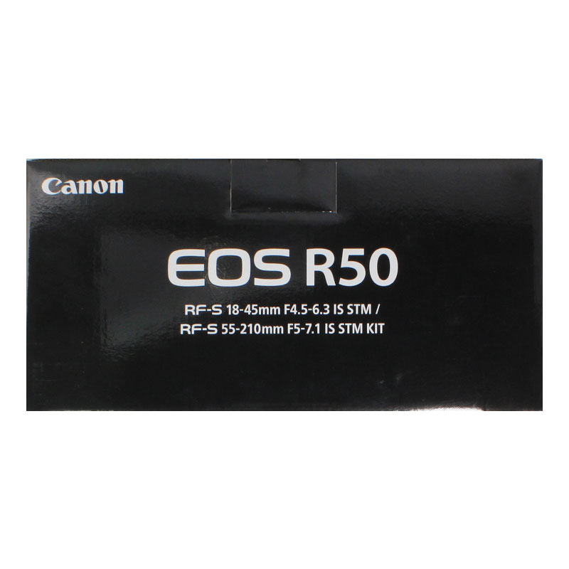 【新品】CANON キヤノン ミラーレス一眼カメラ EOS R50 RF-S18-45 IS STM レンズキット ブラック