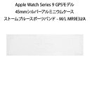 【土日祝発送】【新品】Apple Watch Series 9 GPSモデル 45mm MR9E3J/A シルバー/ストームブルースポーツバンド M/L