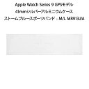 【土日祝発送】【新品】Apple Watch Series 9 GPSモデル 41mm シルバーアルミニウムケースとストームブルースポーツバンド - M/L MR913J/A