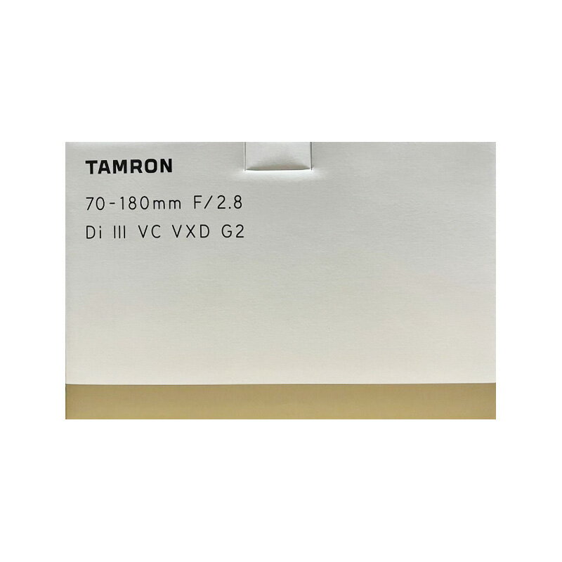 【土日祝発送】【新品】TAMRON タムロン 交換レンズ 70-180mm F/2.8 Di III VC VXD G2 ソニーEマウント用 Model A065