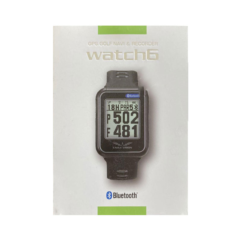 【土日祝発送】【新品】朝日ゴルフ GPSゴルフナビ 腕時計型 EAGLE VISION WATCH6 EV-236 ブラック