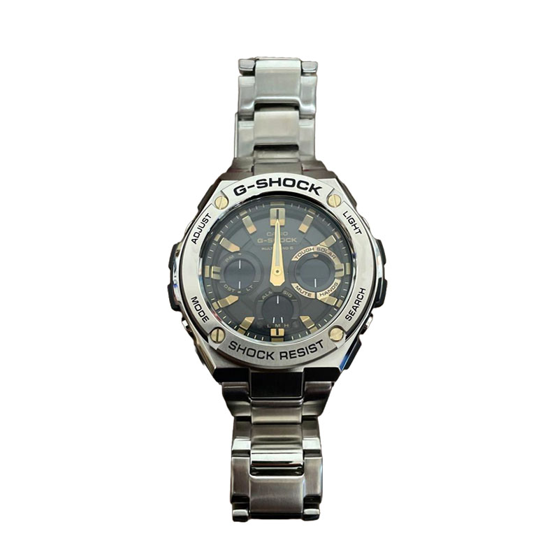 【ダイヤ・プラチナ会員様限定！エントリーでポイント10倍！】【新品】CASIO カシオ 腕時計 G-SHOCK G-STEEL 電波ソーラー GST-W110D-1A9JF
