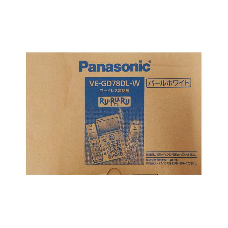 【新品 箱不良】Panasonic パナソニック デジタルコードレス電話機 VE-GD78DL-W パールホワイト