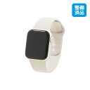 【安心！当社1ヶ月保証付き】【整備済品】Apple Watch SE 第2世代 GPSモデル 44mm MNJX3J/A スターライトアルミニウムケースとスターライトスポーツバンド