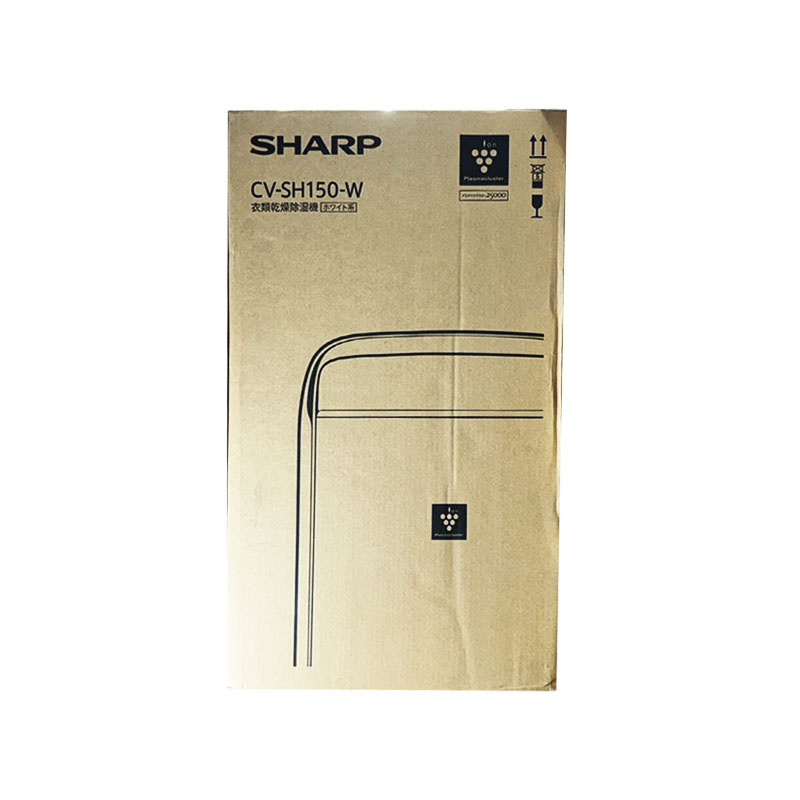 【新品 箱不良】SHARP シャープ 衣類乾燥除湿機 ハイブリッド方式 CV-SH150-W ホワイト