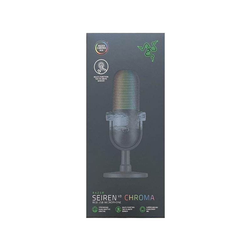 【新品】RAZER レイザー ゲーミングマイク Razer Seiren V3 Chroma RZ19-05060100-R3M1 レイザー