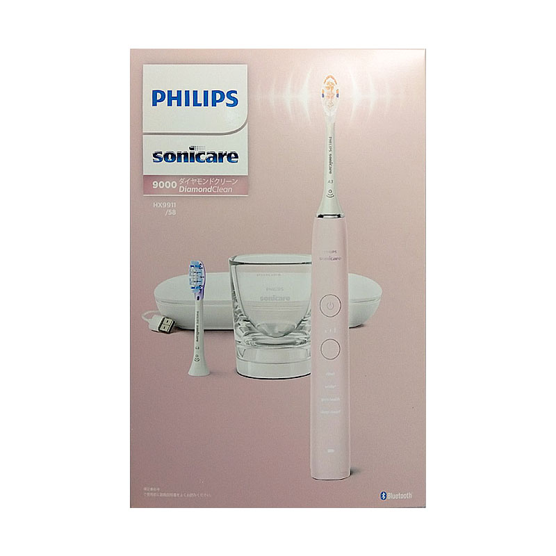 ソニッケアー 電動歯ブラシ 【土日祝発送】【新品】フィリップス PHILIPS ソニッケアー 電動歯ブラシ ダイヤモンドクリーン 9000 HX9911/58 ピンク