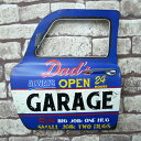 【全品P10倍●13日まで】アメリカンレトロ ドア型プレート ブリキ アメリカ雑貨 壁掛け OPEN GARAGE オープンガレージ BZ-246