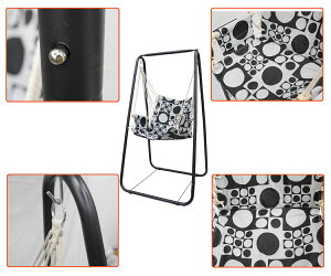 自立式 ハンモックチェア ガーデンブランコ ハンギングチェア スタンド チェア ロープ式 アウトドア インテリア 室内 【HC-05】通販格安セール情報 楽天 通販