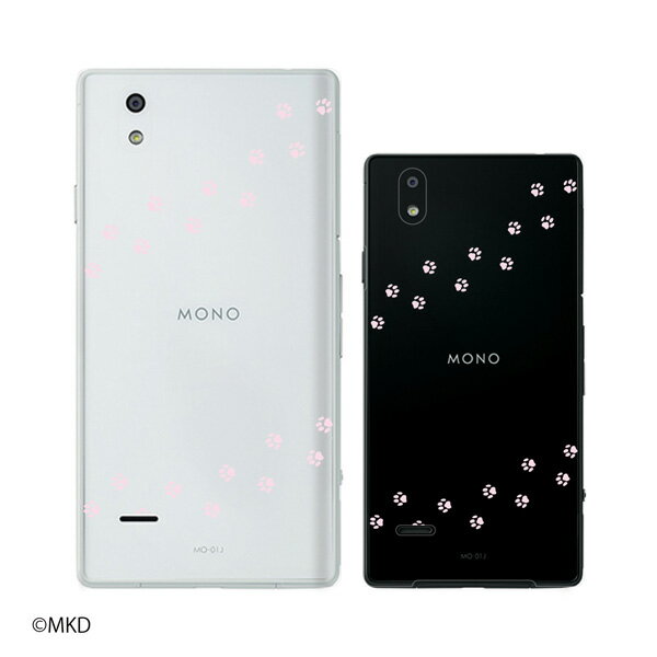 docomo MONO MO-01K / MO-01J 肉球 ピンク4 ネコ イヌ 動物 アニマル スマホ ケース ハード カバー ドコモ メール便送料無料♪