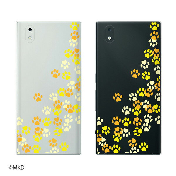 乐天商城 - docomo MONO MO-01K / MO-01J 肉球 3 イエロー ネコ イヌ 動物 アニマル スマホ ケース ハード カバー ドコモ メール便送料無料♪