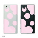 docomo MONO MO-01K / MO-01J デカ水玉 ピンク×クリア スマホ ケース ハード カバー ドコモ メール便送料無料♪(2)