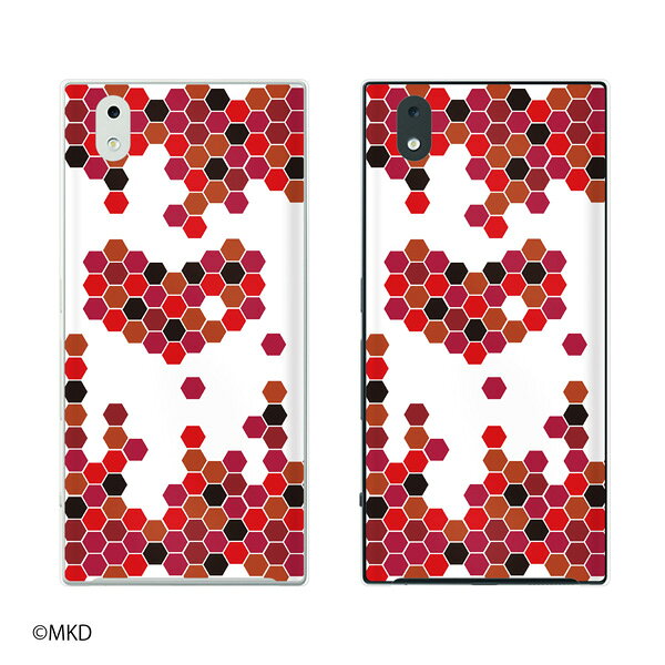 docomo MONO MO-01K / MO-01J 蜂の巣 ハート 六角形 ピンク cool ハードケースカバー スマホ ケース ハード カバー ドコモ メール便送料無料♪