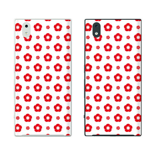 docomo MONO MO-01K / MO-01J 和柄6 花柄 梅 白 ホワイト 赤 レッド ドット カワイイ スマホ ケース ハード カバー ドコモ メール便送料無料♪ docomo MONO MO-01K / MO-01J 和柄6 花柄 梅 白 ホワイト 赤 レッド ドット カワイイ スマホ ケース ハード カバー ドコモ メール便送料無料♪