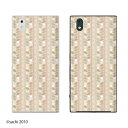 docomo MONO MO-01K / MO-01J 草花2 茶色 ブラウン シャーベットカラー カワイイ スマホ ケース ハード カバー ドコモ メール便送料無料♪