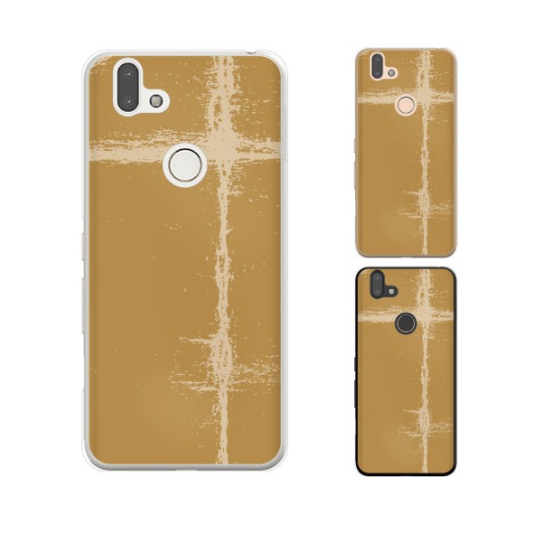 arrows RX シンプルペーパー7 ライン ライトブラウン 茶 オサレ スマホ ケース ハード カバー アローズ アロウズ メール便送料無料