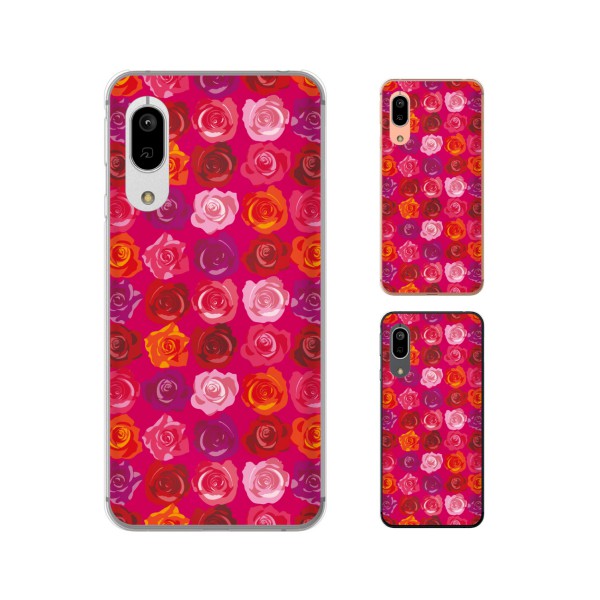 樂天商城 - Android One S7 / X5 / X3 / X2 / X1 / S4 / S3 / S2 / S1 / 507SH ローズ5 バラ 花柄 ピンク ビビッド ビビット カワイイ スマホ ケース ハード カバー アンドロイドワン ワイモバイル