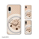 Android One S7 / X5 / X3 / X2 / X1 / S4 / S3 / S2 / S1 / 507SH 小鳥3 シャーベットベージュ レース カワイイ スマホ ケース ハード カバー アンドロイドワン ワイモバイル