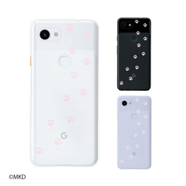 Google Pixel 3a / Pixel 3a XL / Pixel 3 / Pixel 3 XL 肉球 ピンク1 ネコ イヌ 動物 アニマル カワイイ スマホ ケース ハード カバー グーグル ピクセル3