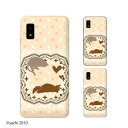 AQUOS wish / sense4 Plus / sense3 lite SH-RM12 / sense3 plus SH-RM11 / sense plus SH-M07 ドットオレンジ ネコ 猫 レース カワイイ スマホ ケース ハード カバー アクオス