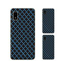 AQUOS wish / sense4 Plus / sense3 lite SH-RM12 / sense3 plus SH-RM11 / sense plus SH-M07 パターン22 黒 青 オシャレ スマホ ケース ハード カバー アクオス(2)