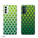 Galaxy M23 5G ドットグラデーション グリーン グリーン スマホ ケース ハード カバー ギャラクシー SIMフリー