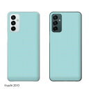 Galaxy M23 5G ドット 水色 ブルー シャーベットカラー カワイイ スマホ ケース ハード カバー ギャラクシー SIMフリー