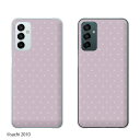 Galaxy M23 5G ドット 紫 パープル シャーベットカラー カワイイ スマホ ケース ハード カバー ギャラクシー SIMフリー