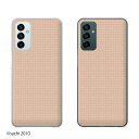 Galaxy M23 5G ドット 薄茶色 ブラウン カワイイ スマホ ケース ハード カバー ギャラクシー SIMフリー