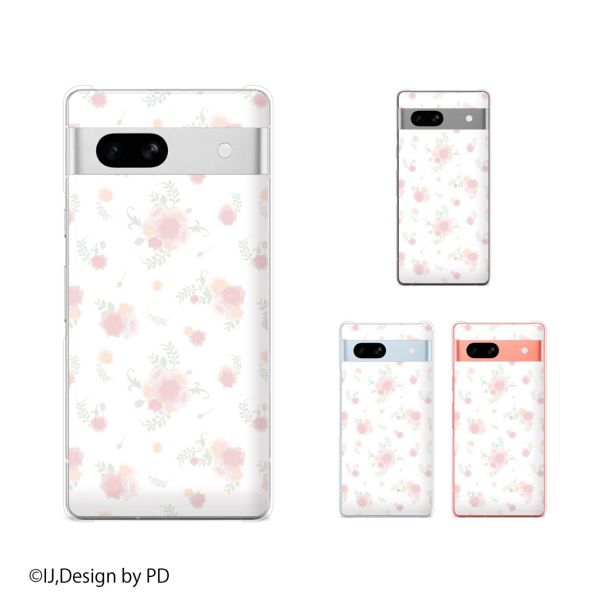 乐天商城 - Google Pixel 7a / Pixel 3a / Pixel 3a XL / Pixel 3 / Pixel 3 XL 花柄8 薔薇 バラ ローズ カワイイ スマホ ケース ハード カバー グーグル ピクセル3