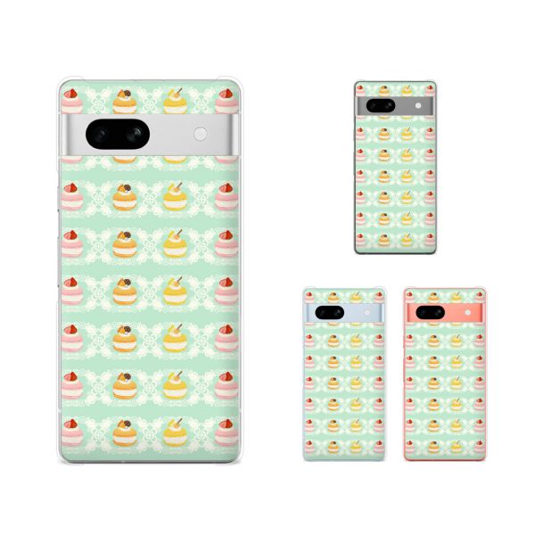 乐天商城 - Google Pixel 7a / Pixel 3a / Pixel 3a XL / Pixel 3 / Pixel 3 XL マカロン1 シャーベットカラー グリーン レース カワイイ スマホ ケース ハード カバー グーグル ピクセル3