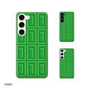 au ケース 【 Galaxy S23 SCG19 / A54 5G SCG21 / A23 5G SCG18 / S22 SCG13 / S22 Ultra SCG14 / A53 5G SCG15 / A51 5G SCG07 】 抹茶チョコ グリーン スイーツ チョコレート かわいい ハードケースカバー スマホ ケース ハード カバー