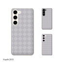 au ケース 【 Galaxy S23 SCG19 / A54 5G SCG21 / A23 5G SCG18 / S22 SCG13 / S22 Ultra SCG14 / A53 5G SCG15 / A51 5G SCG07 】 ダイヤ グレー 灰色 カワイイ スマホ ケース ハード カバー