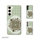 au ケース 【 Galaxy S23 SCG19 / A54 5G SCG21 / A23 5G SCG18 / S22 SCG13 / S22 Ultra SCG14 / A53 5G SCG15 / A51 5G SCG07 】 レース3 グリーン シャーベットカラー カワイイ スマホ ケース ハード カバー