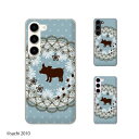 au ケース 【 Galaxy S23 SCG19 / A54 5G SCG21 / A23 5G SCG18 / S22 SCG13 / S22 Ultra SCG14 / A53 5G SCG15 / A51 5G SCG07 】 ブタ2 ドット レース ブルー 青 カワイイ スマホ ケース ハード カバー