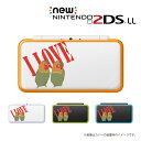 名入れできます★【new Nintendo 2DS LL/new Nintendo 3DS LL/ Nintendo 3DS LL 】 カバー ケース ハード new3dsll new2dsll 3dsll 2dsll / インコ LOVE ラブ 動物 アニマル カワイイ メール便送料無料 任天堂 スリー ディーエス ニュー