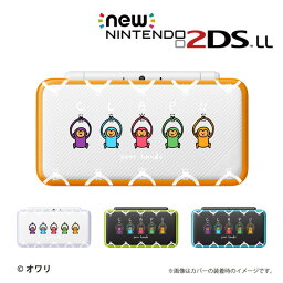 【 new NINTENDO 2DS LL 】 カバー ケース ハード デザイナーズケース ：オワリ / 「サルのクラップ クリア 透明」 メール便送料無料 任天堂 ツーディーエス ニュー ニンテンドー