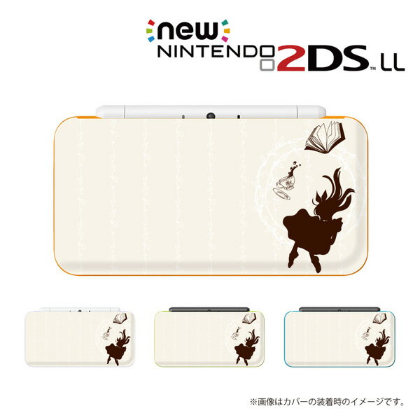 名入れできます★【new Nintendo 2DS LL/new Nintendo 3DS LL/ Nintendo 3DS LL 】 カバー ケース ハード new3dsll new2dsll 3dsll 2dsll / アリス3 ホワイト 不思議の国 かわいい メール便送料無料 任天堂 スリー ディーエス ニュー