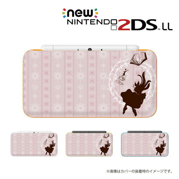 名入れできます★【new Nintendo 2DS LL/new Nintendo 3DS LL/ Nintendo 3DS LL 】 カバー ケース ハード new3dsll new2dsll 3dsll 2dsll / アリス3 ピンク 不思議の国 かわいい メール便送料無料 任天堂 スリー ディーエス ニュー